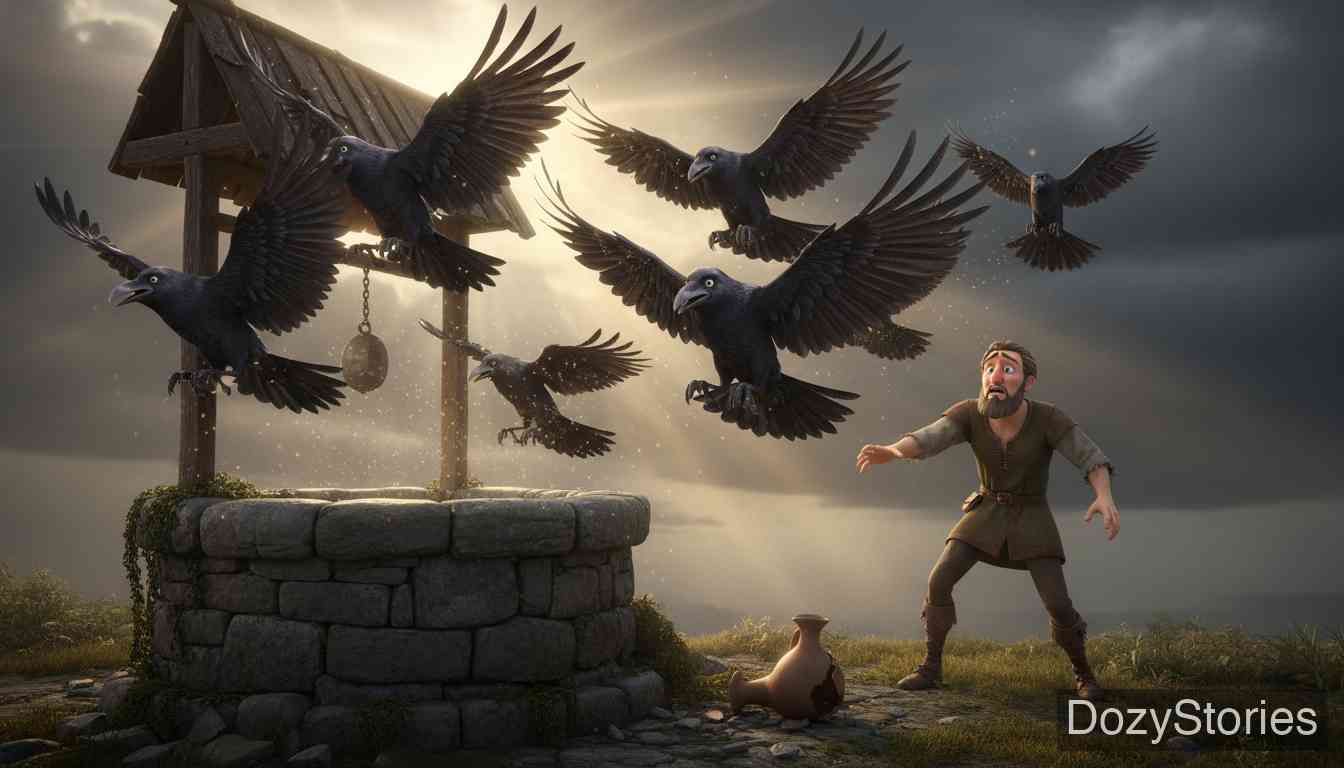 The Seven Ravens - Brothers Grimm - Fairy Tale Illustration