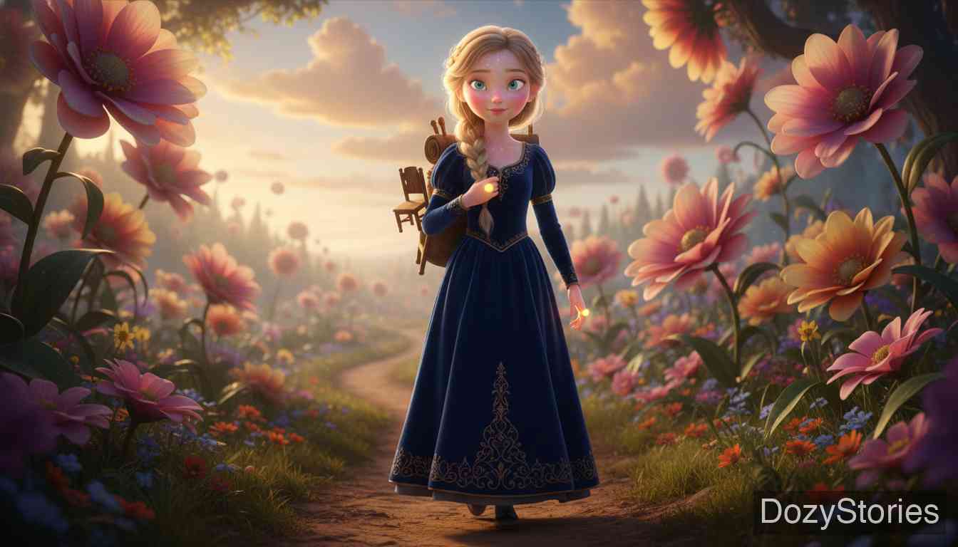 七只乌鸦 - 得知哥哥们的遭遇后，少女决定踏上寻找并解救他们的漫长旅程。 - 场景插画 2