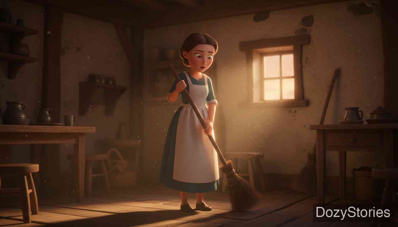 小精灵与女佣 - 回到家后,她惊讶地发现人间已经过去了七年。 - 场景插画 5