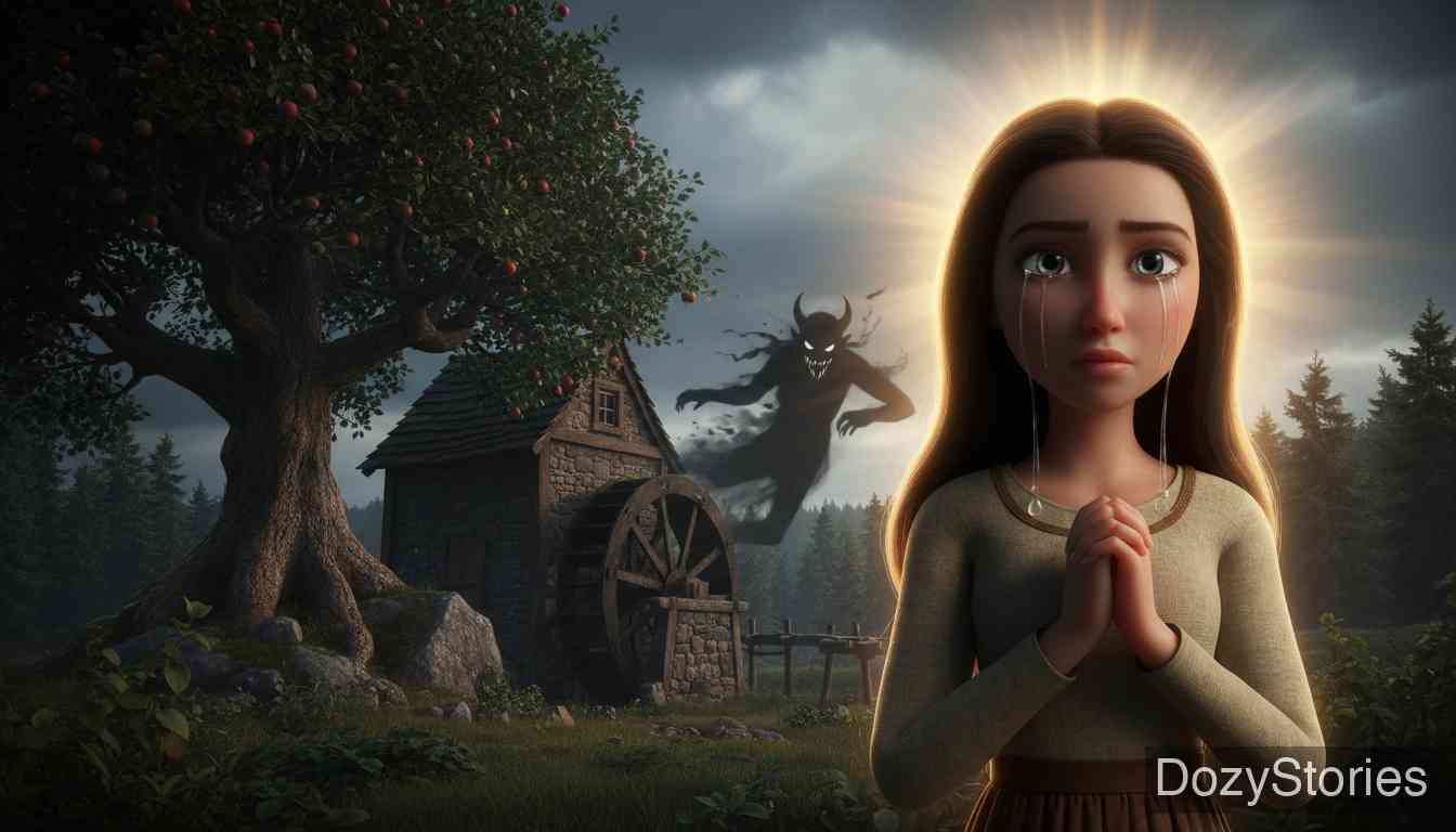 没有手的姑娘 - 格林兄弟 - 童话故事插画